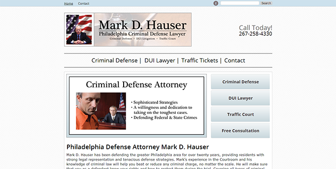 markdhauser.com after seeing success with the wordpress theme