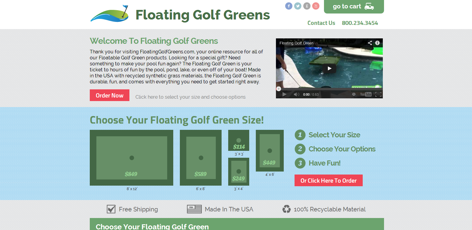 FloatingGolfGreen.com
