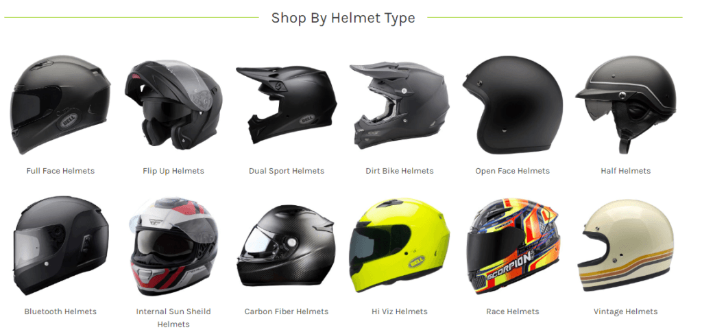 Shop by Helmet Type
