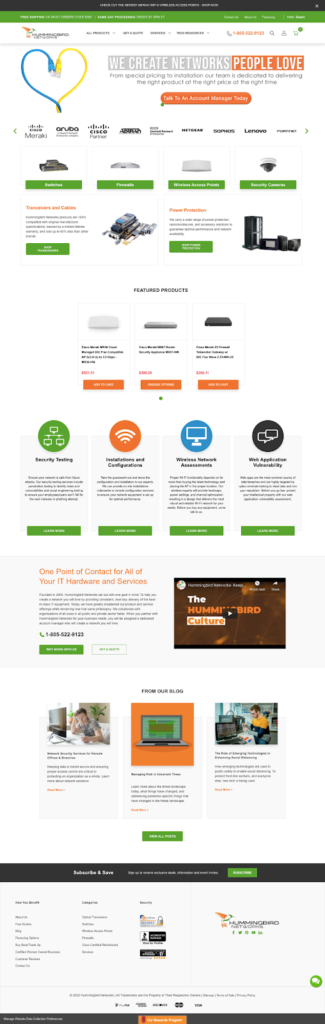 Hummingbird Networks Full Site