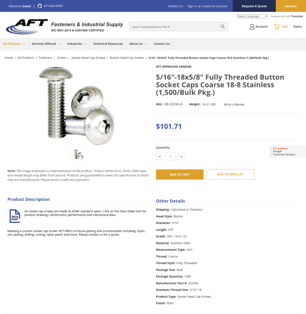 Product Details Page