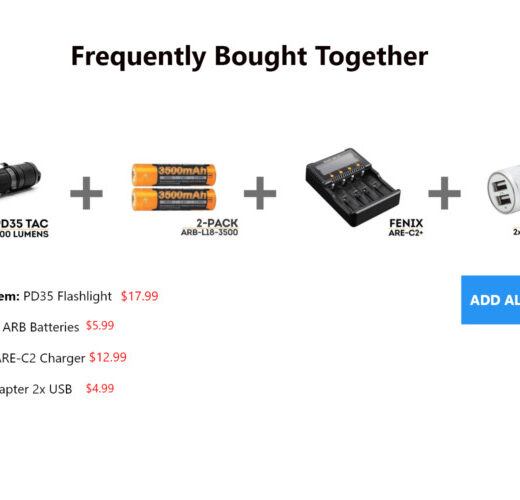 Frequently Bought Together BigCommerce plugin add-on screenshot
