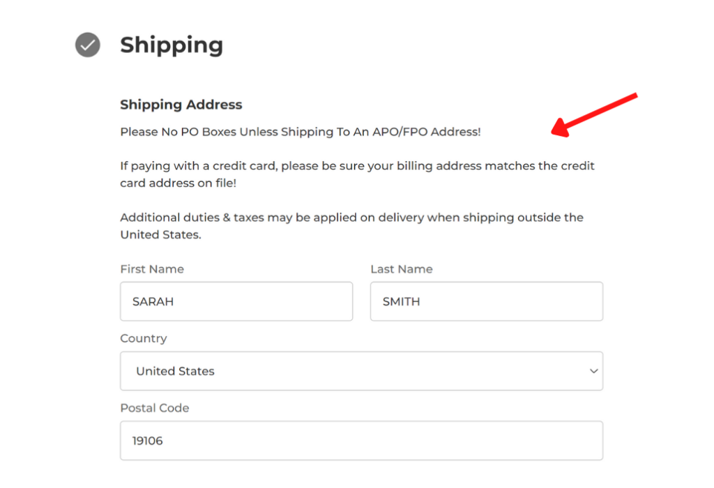 Custom shipping and payment message - option to subscribe to magazine is pre-checked in the checkout