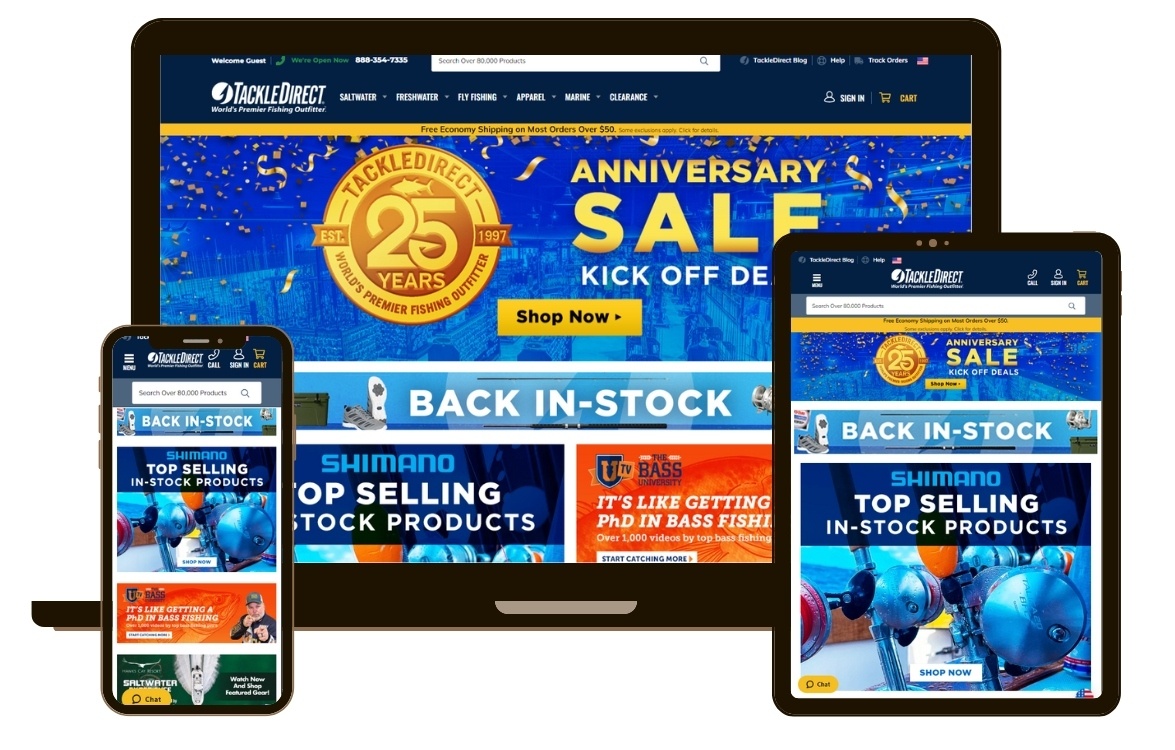 TackleDirect.com Migrates to BigCommerce for a Robust, Scalable Ecommerce  Solution