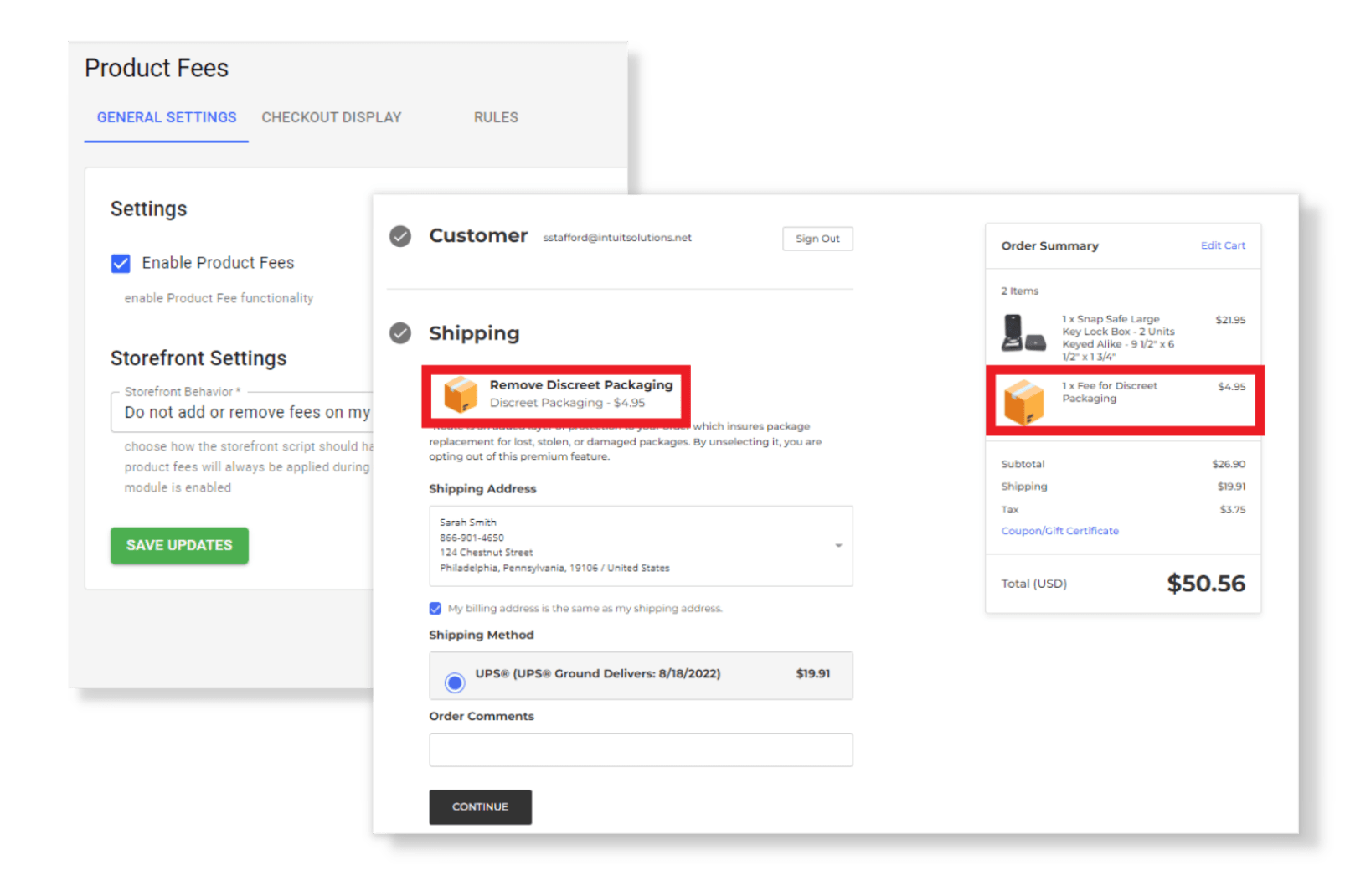 Product Fees Manager for IntuitSolutions