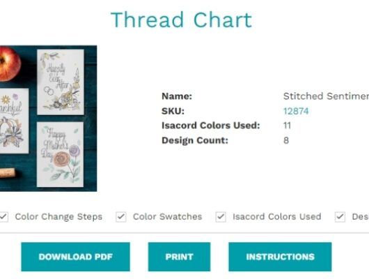 Custom Thread Chart for Embroideryonline.com