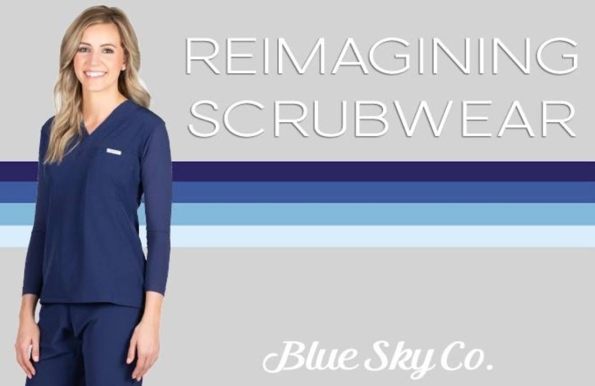 Blue Sky Scrubs Gets a Modern Blueprint to Stencil Upgrade