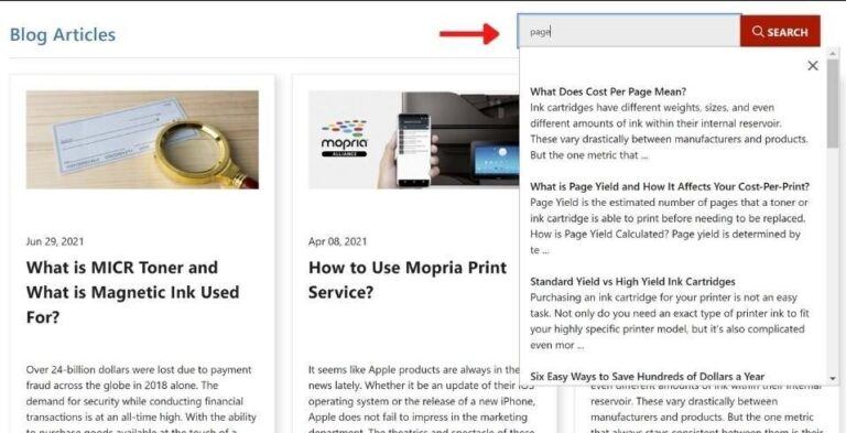 Quick Blog Search