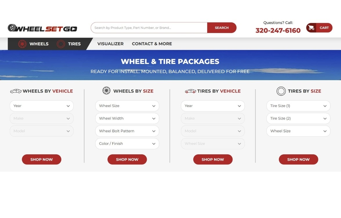 Tire and Wheel Part Finder