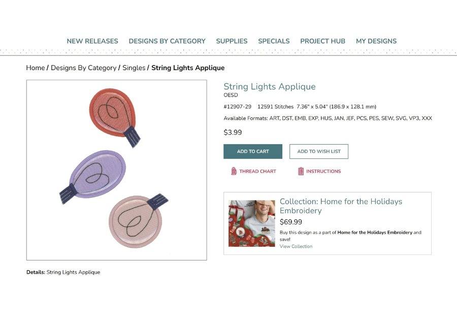 Frequently Bought Together Add-On Customization for embroideryonline.com