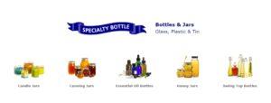 header with SpecialtyBottle.com featured products
