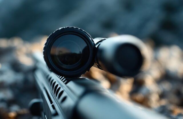 Rifle Scope on Rocky Terrain - Custom BigCommerce Checkout for Firearms Merchants