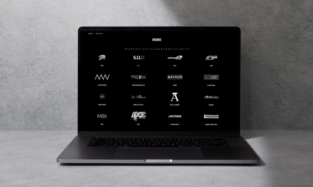 laptop view of custom brands page for Heinnie Haynes